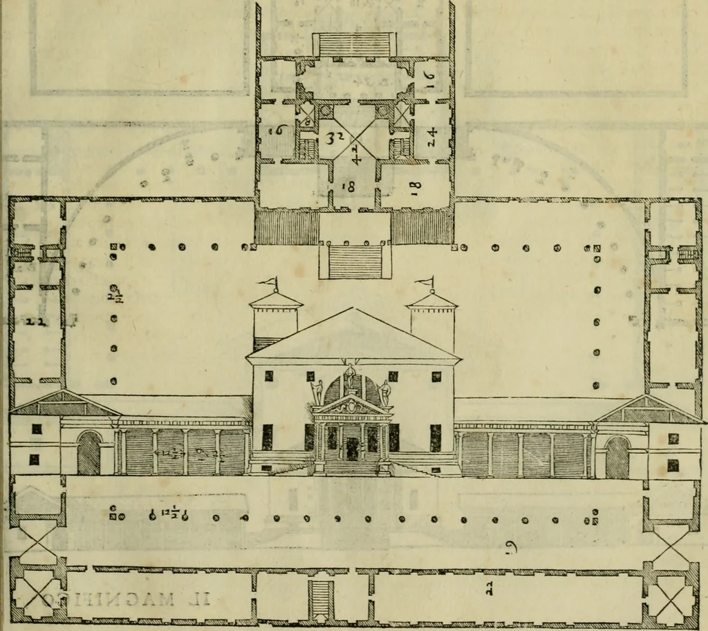 An illustration from I qvattro libri dell'architettvra di Andrea Palladio : ne' quali, dopo un breue trattato de' cinque ordini, & di quelli auertimenti, che sono piu necessarij nel fabricare;, 1570, leaf 118