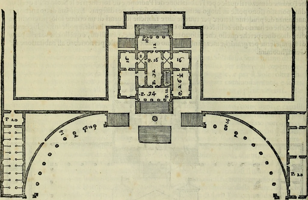 An illustration from I qvattro libri dell'architettvra di Andrea Palladio : ne' quali, dopo un breue trattato de' cinque ordini, & di quelli auertimenti, che sono piu necessarij nel fabricare;, 1570, leaf 119