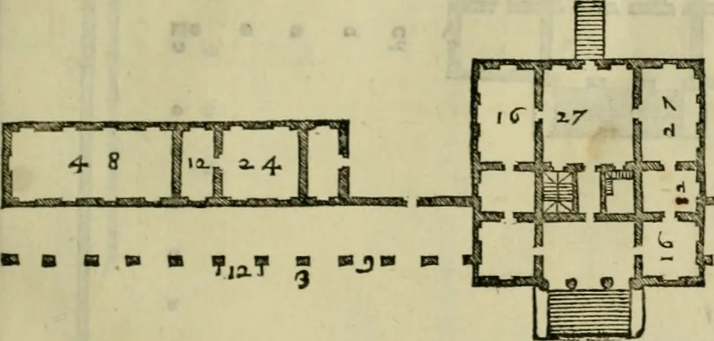 An illustration from I qvattro libri dell'architettvra di Andrea Palladio : ne' quali, dopo un breue trattato de' cinque ordini, & di quelli auertimenti, che sono piu necessarij nel fabricare;, 1570, leaf 126