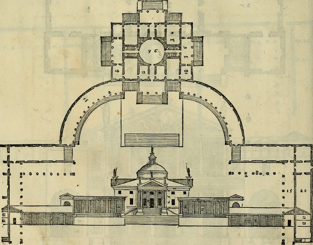 An illustration from I qvattro libri dell'architettvra di Andrea Palladio : ne' quali, dopo un breue trattato de' cinque ordini, & di quelli auertimenti, che sono piu necessarij nel fabricare;, 1570, leaf 131