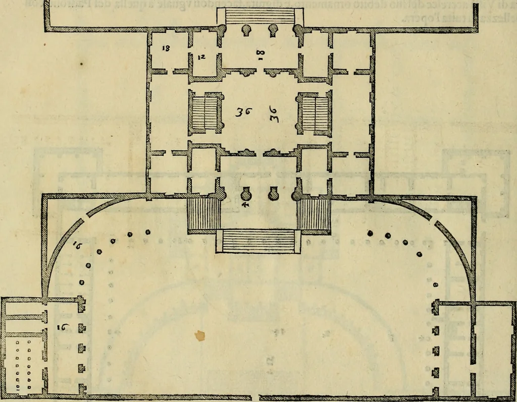 An illustration from I qvattro libri dell'architettvra di Andrea Palladio : ne' quali, dopo un breue trattato de' cinque ordini, & di quelli auertimenti, che sono piu necessarij nel fabricare;, 1570, leaf 133