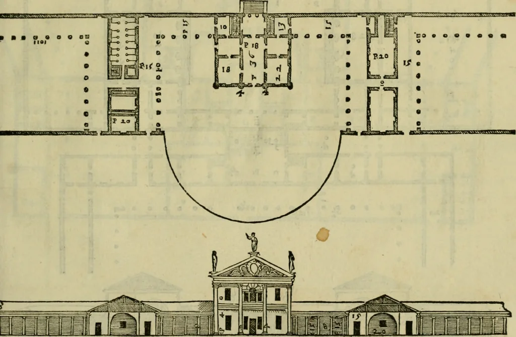 An illustration from I qvattro libri dell'architettvra di Andrea Palladio : ne' quali, dopo un breue trattato de' cinque ordini, & di quelli auertimenti, che sono piu necessarij nel fabricare;, 1570, leaf 134