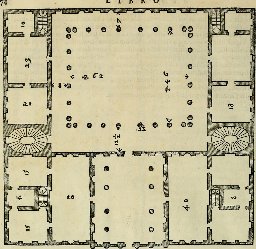 An illustration from I qvattro libri dell'architettvra di Andrea Palladio : ne' quali, dopo un breue trattato de' cinque ordini, & di quelli auertimenti, che sono piu necessarij nel fabricare;, 1570, leaf 145