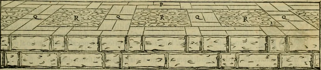 An illustration from I qvattro libri dell'architettvra di Andrea Palladio : ne' quali, dopo un breue trattato de' cinque ordini, & di quelli auertimenti, che sono piu necessarij nel fabricare;, 1570, leaf 16