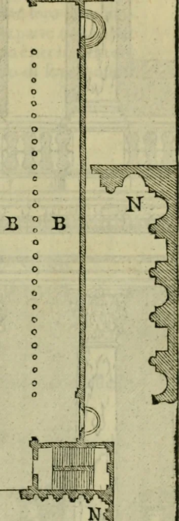 An illustration from I qvattro libri dell'architettvra di Andrea Palladio : ne' quali, dopo un breue trattato de' cinque ordini, & di quelli auertimenti, che sono piu necessarij nel fabricare;, 1570, leaf 184