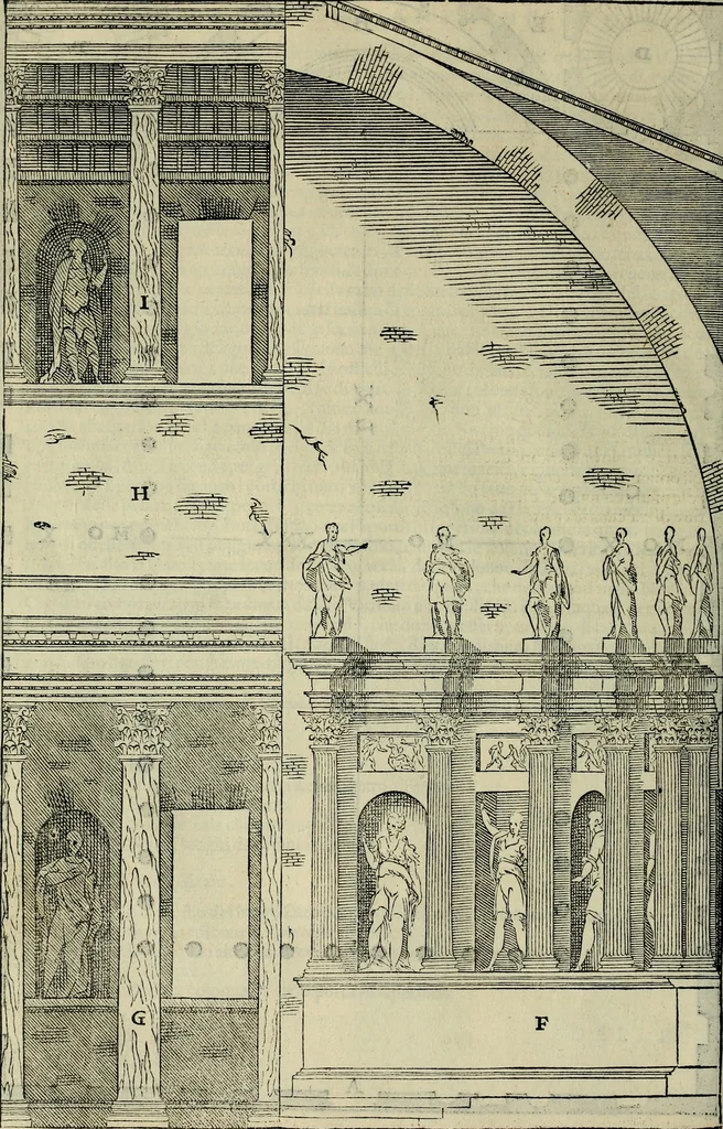 An illustration from I qvattro libri dell'architettvra di Andrea Palladio : ne' quali, dopo un breue trattato de' cinque ordini, & di quelli auertimenti, che sono piu necessarij nel fabricare;, 1570, leaf 191