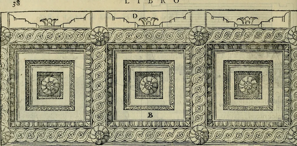 An illustration from I qvattro libri dell'architettvra di Andrea Palladio : ne' quali, dopo un breue trattato de' cinque ordini, & di quelli auertimenti, che sono piu necessarij nel fabricare;, 1570, leaf 237