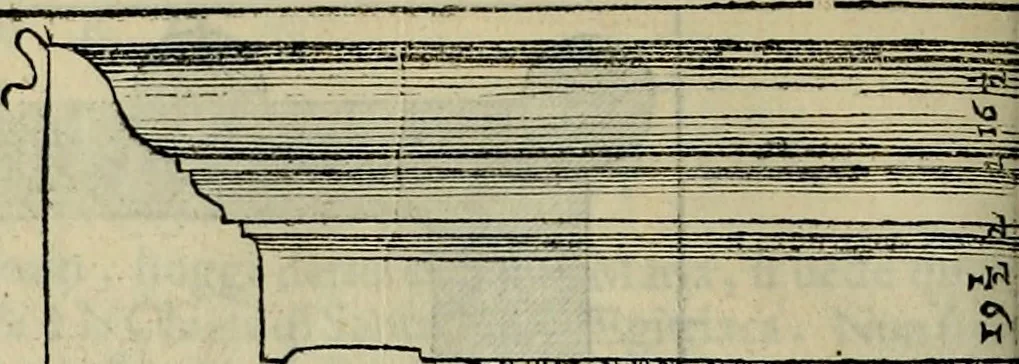 An illustration from I qvattro libri dell'architettvra di Andrea Palladio : ne' quali, dopo un breue trattato de' cinque ordini, & di quelli auertimenti, che sono piu necessarij nel fabricare;, 1570, leaf 249