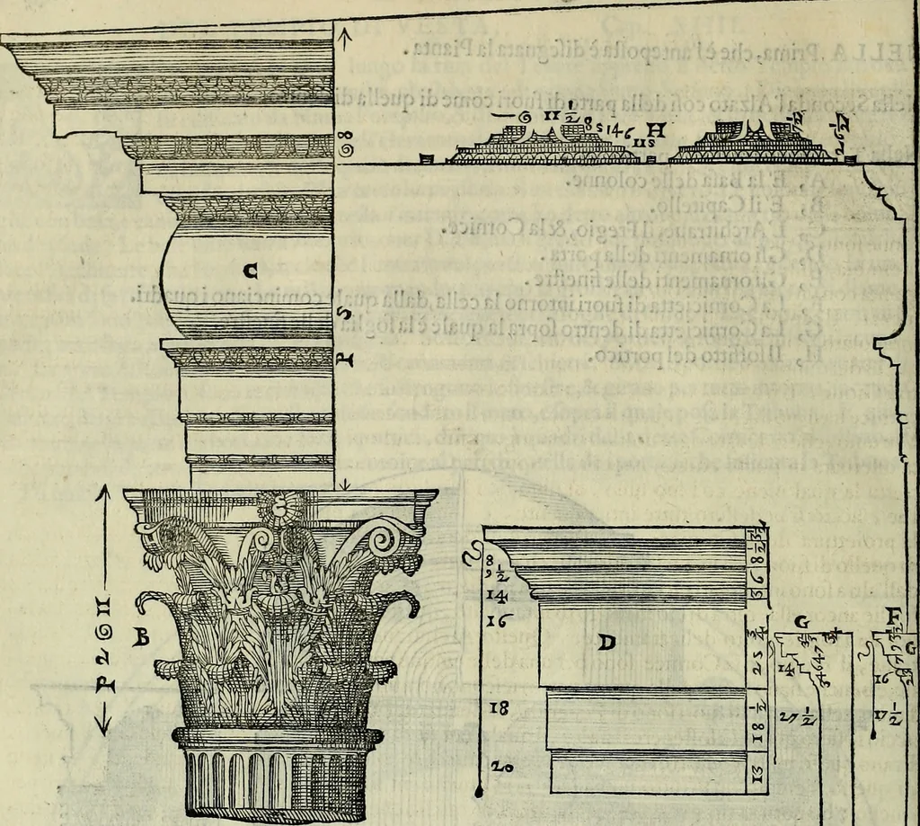 An illustration from I qvattro libri dell'architettvra di Andrea Palladio : ne' quali, dopo un breue trattato de' cinque ordini, & di quelli auertimenti, che sono piu necessarij nel fabricare;, 1570, leaf 253