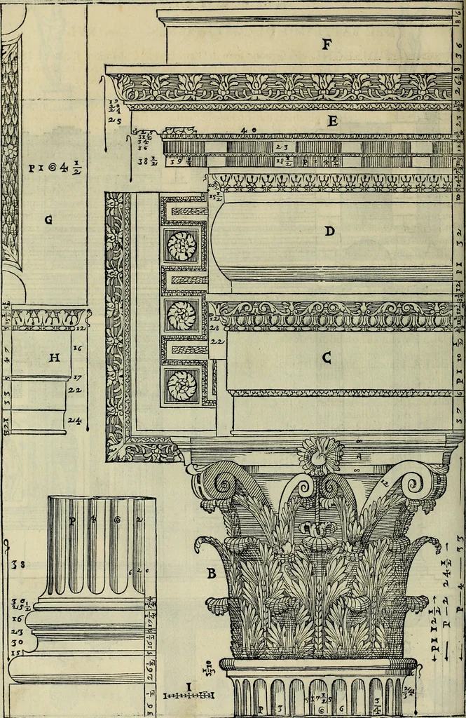 An illustration from I qvattro libri dell'architettvra di Andrea Palladio : ne' quali, dopo un breue trattato de' cinque ordini, & di quelli auertimenti, che sono piu necessarij nel fabricare;, 1570, leaf 259
