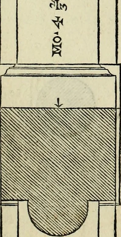 An illustration from I qvattro libri dell'architettvra di Andrea Palladio : ne' quali, dopo un breue trattato de' cinque ordini, & di quelli auertimenti, che sono piu necessarij nel fabricare;, 1570, leaf 27