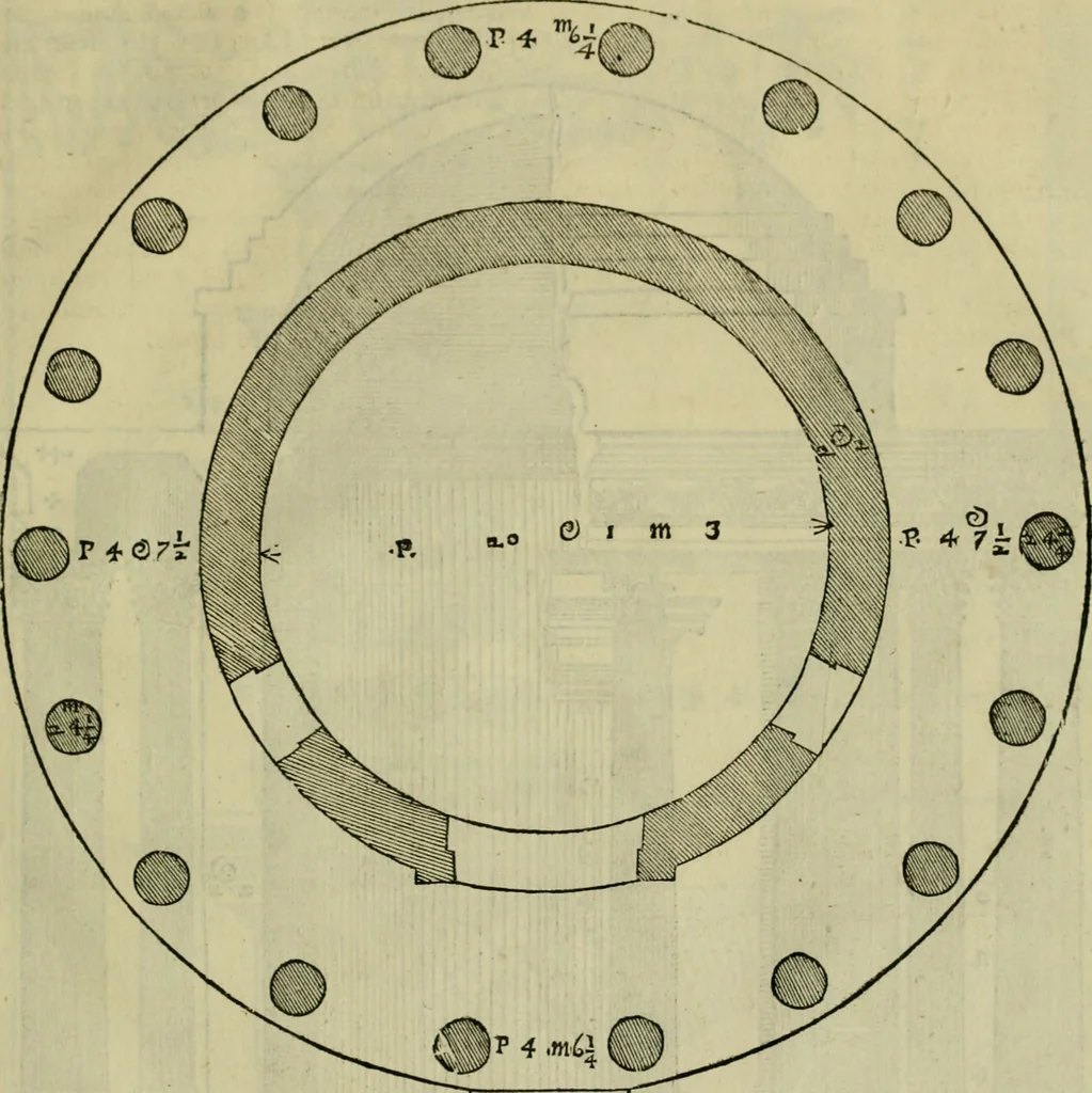 An illustration from I qvattro libri dell'architettvra di Andrea Palladio : ne' quali, dopo un breue trattato de' cinque ordini, & di quelli auertimenti, che sono piu necessarij nel fabricare;, 1570, leaf 290