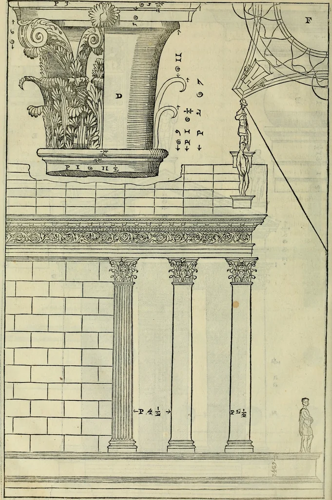 An illustration from I qvattro libri dell'architettvra di Andrea Palladio : ne' quali, dopo un breue trattato de' cinque ordini, & di quelli auertimenti, che sono piu necessarij nel fabricare;, 1570, leaf 309