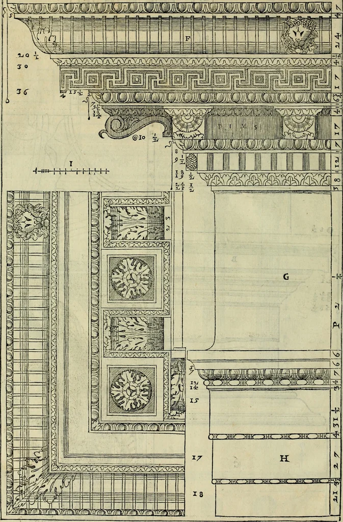 An illustration from I qvattro libri dell'architettvra di Andrea Palladio : ne' quali, dopo un breue trattato de' cinque ordini, & di quelli auertimenti, che sono piu necessarij nel fabricare;, 1570, leaf 315