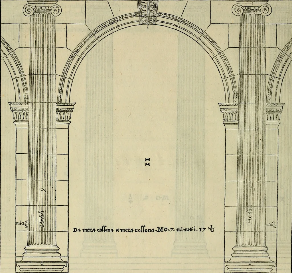 An illustration from I qvattro libri dell'architettvra di Andrea Palladio : ne' quali, dopo un breue trattato de' cinque ordini, & di quelli auertimenti, che sono piu necessarij nel fabricare;, 1570, leaf 33