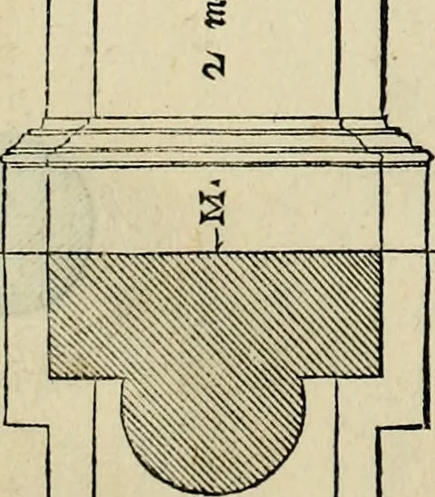 An illustration from I qvattro libri dell'architettvra di Andrea Palladio : ne' quali, dopo un breue trattato de' cinque ordini, & di quelli auertimenti, che sono piu necessarij nel fabricare;, 1570, leaf 33