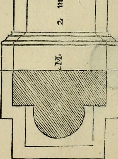 An illustration from I qvattro libri dell'architettvra di Andrea Palladio : ne' quali, dopo un breue trattato de' cinque ordini, & di quelli auertimenti, che sono piu necessarij nel fabricare;, 1570, leaf 33