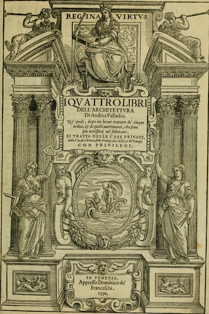 An illustration from I qvattro libri dell'architettvra di Andrea Palladio : ne' quali, dopo un breue trattato de' cinque ordini, & di quelli auertimenti, che sono piu necessarij nel fabricare;, 1570, leaf 4