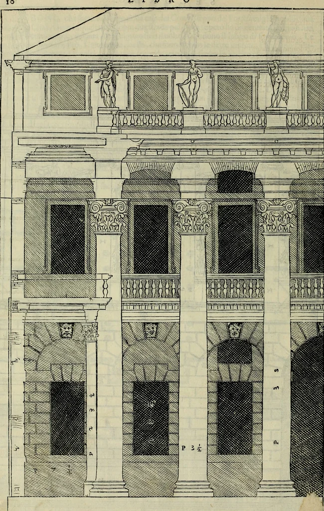An illustration from I qvattro libri dell'architettvra di Andrea Palladio : ne' quali, dopo un breue trattato de' cinque ordini, & di quelli auertimenti, che sono piu necessarij nel fabricare;, 1570, leaf 81