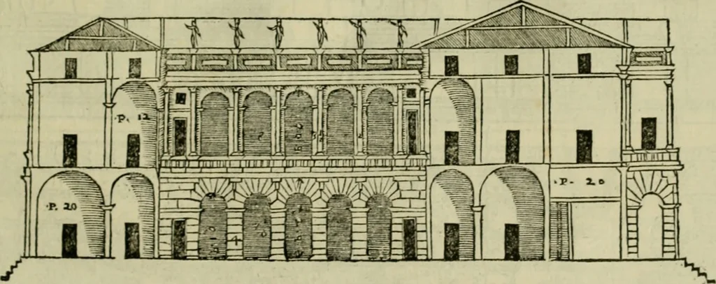 An illustration from I qvattro libri dell'architettvra di Andrea Palladio : ne' quali, dopo un breue trattato de' cinque ordini, & di quelli auertimenti, che sono piu necessarij nel fabricare;, 1570, leaf 84