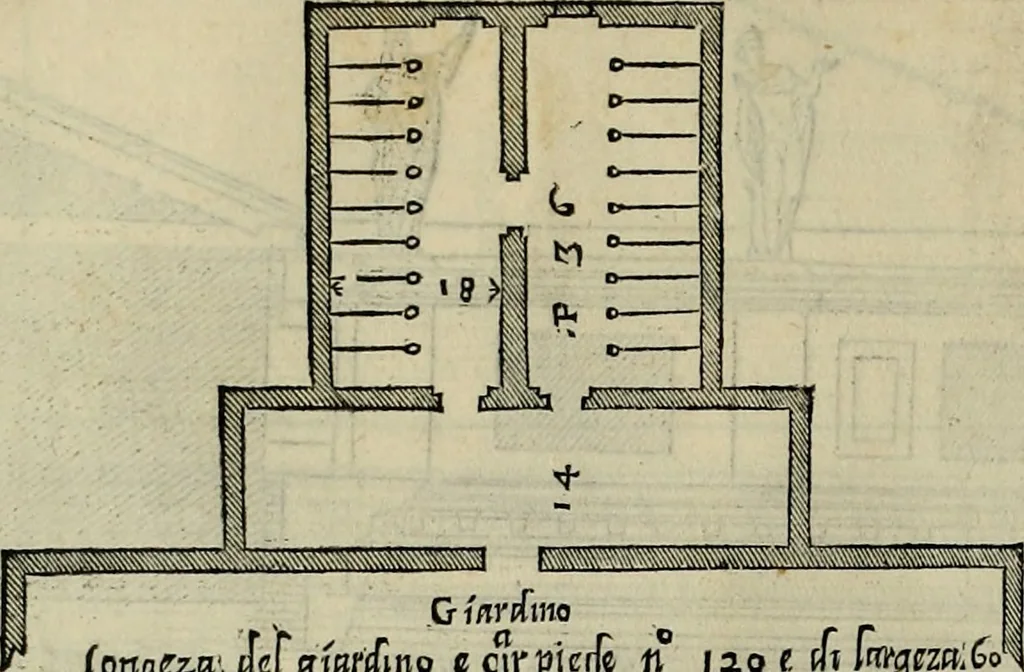 An illustration from I qvattro libri dell'architettvra di Andrea Palladio : ne' quali, dopo un breue trattato de' cinque ordini, & di quelli auertimenti, che sono piu necessarij nel fabricare;, 1570, leaf 87