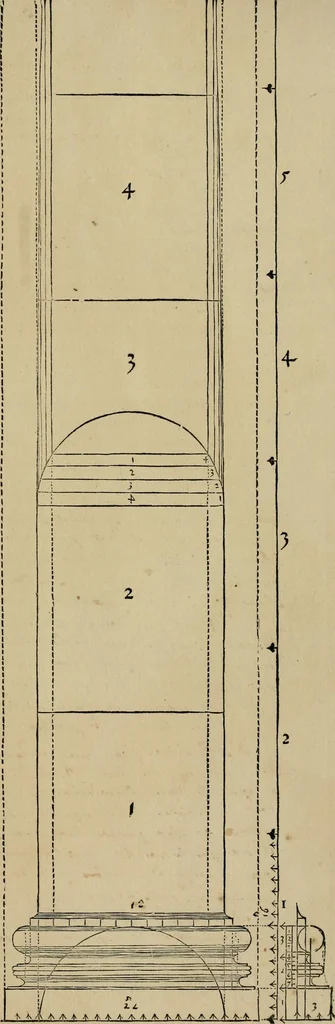 An illustration from Qvinqve colvmnarvm exacta descriptio atque deliniatio, cum symmetrica earum distributione, 1550, leaf 22