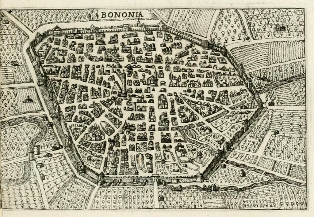 An illustration from Raccolta delle principali citta d'Italia : intagliate con tvtte le contrade, e palazzi di esse, 1643, leaf 15