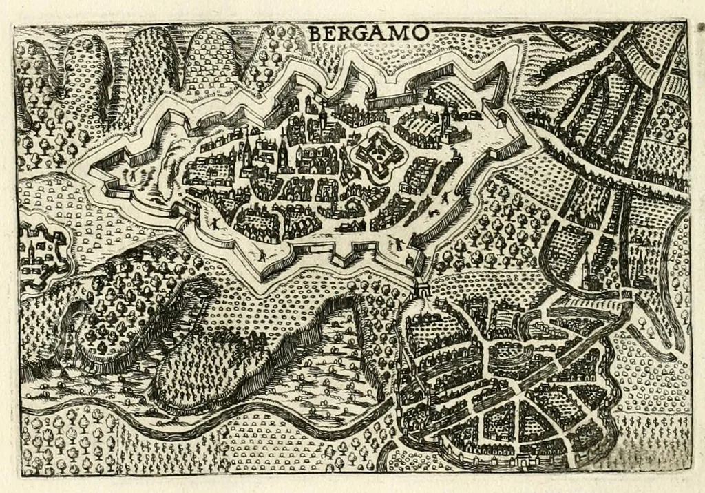 An illustration from Raccolta delle principali citta d'Italia : intagliate con tvtte le contrade, e palazzi di esse, 1643, leaf 22