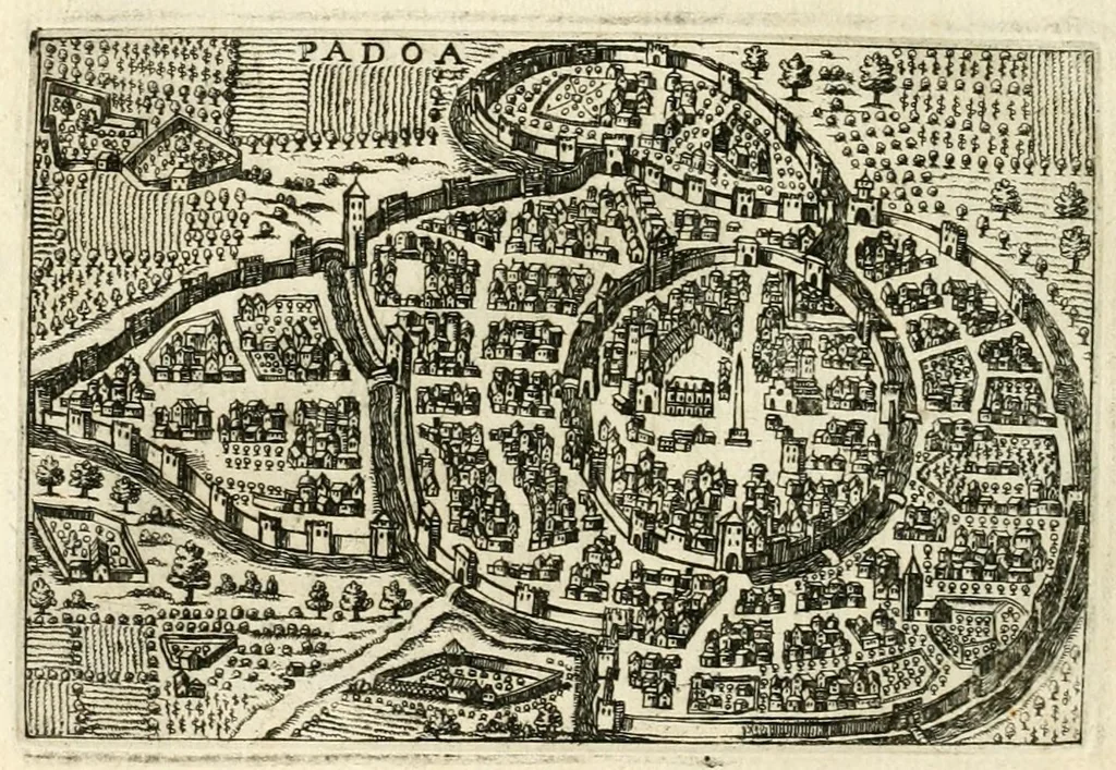 An illustration from Raccolta delle principali citta d'Italia : intagliate con tvtte le contrade, e palazzi di esse, 1643, leaf 28