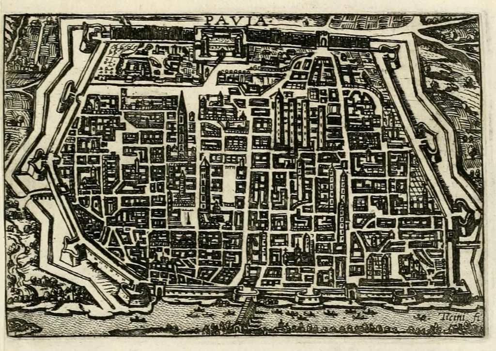 An illustration from Raccolta delle principali citta d'Italia : intagliate con tvtte le contrade, e palazzi di esse, 1643, leaf 31