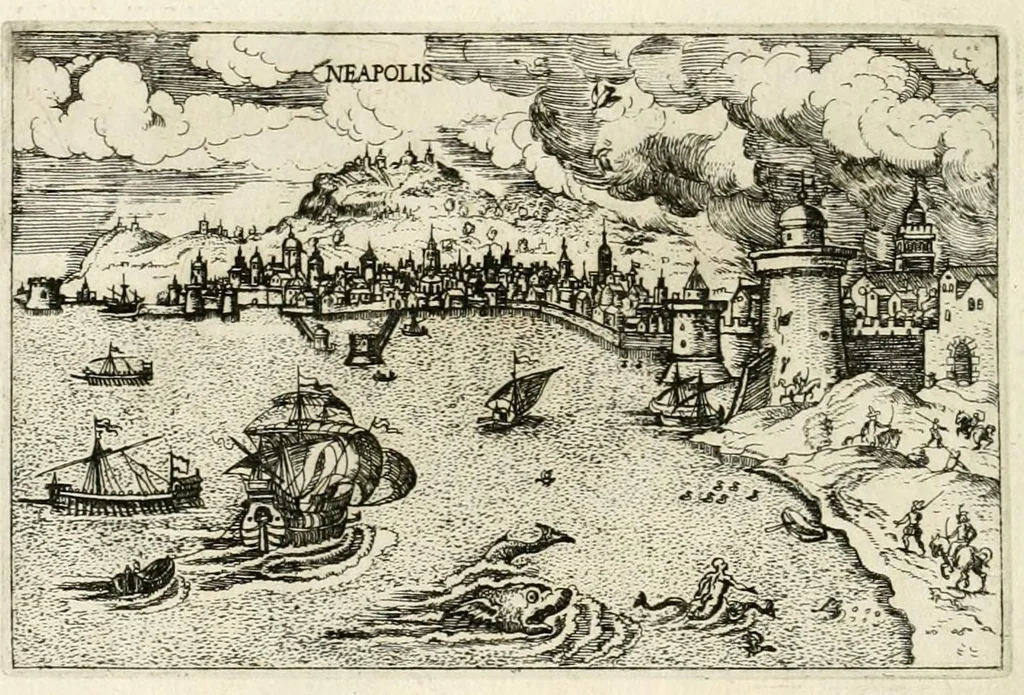 An illustration from Raccolta delle principali citta d'Italia : intagliate con tvtte le contrade, e palazzi di esse, 1643, leaf 38