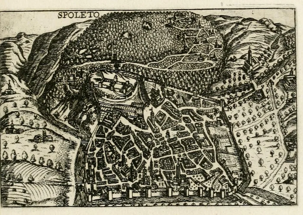 An illustration from Raccolta delle principali citta d'Italia : intagliate con tvtte le contrade, e palazzi di esse, 1643, leaf 9