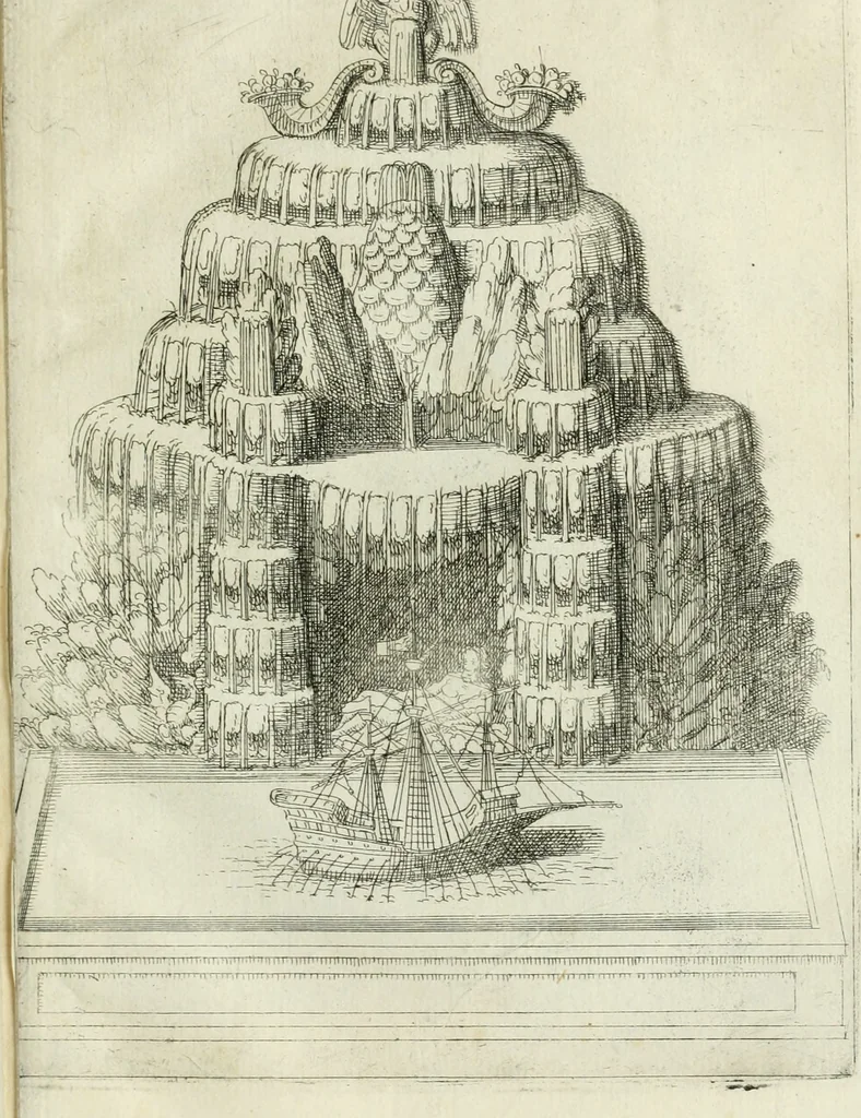 An illustration from Raccolta delle principali fontane dell'inclitta città di Roma, 1637, leaf 10
