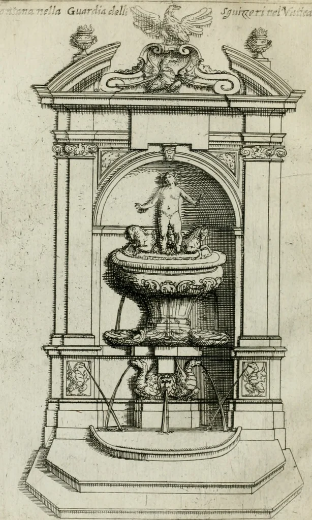An illustration from Raccolta delle principali fontane dell'inclitta città di Roma, 1637, leaf 11