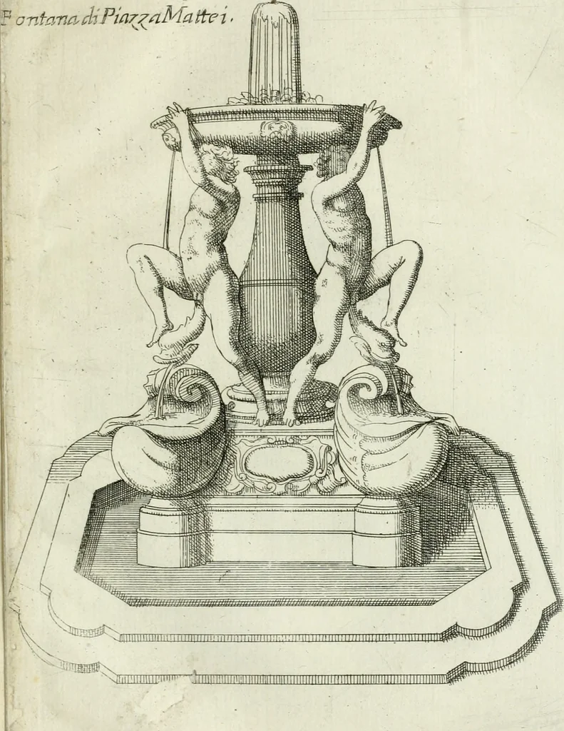 An illustration from Raccolta delle principali fontane dell'inclitta città di Roma, 1637, leaf 12