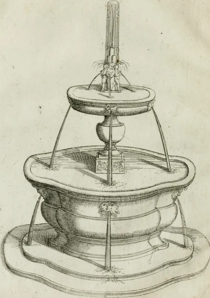 An illustration from Raccolta delle principali fontane dell'inclitta città di Roma, 1637, leaf 13