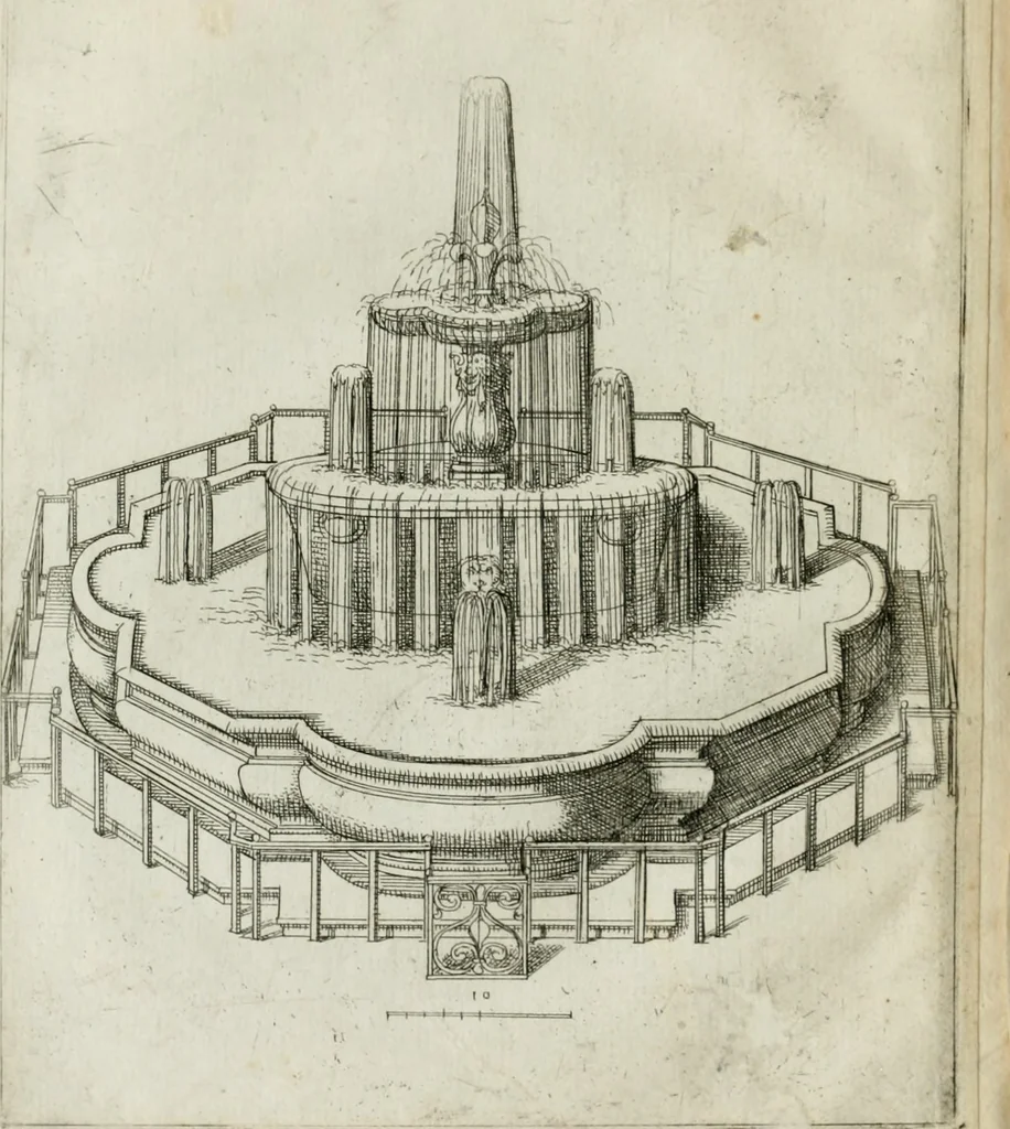 An illustration from Raccolta delle principali fontane dell'inclitta città di Roma, 1637, leaf 15
