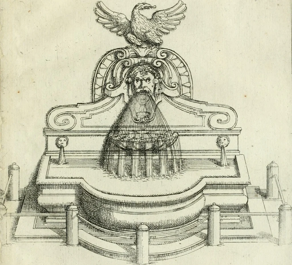 An illustration from Raccolta delle principali fontane dell'inclitta città di Roma, 1637, leaf 16
