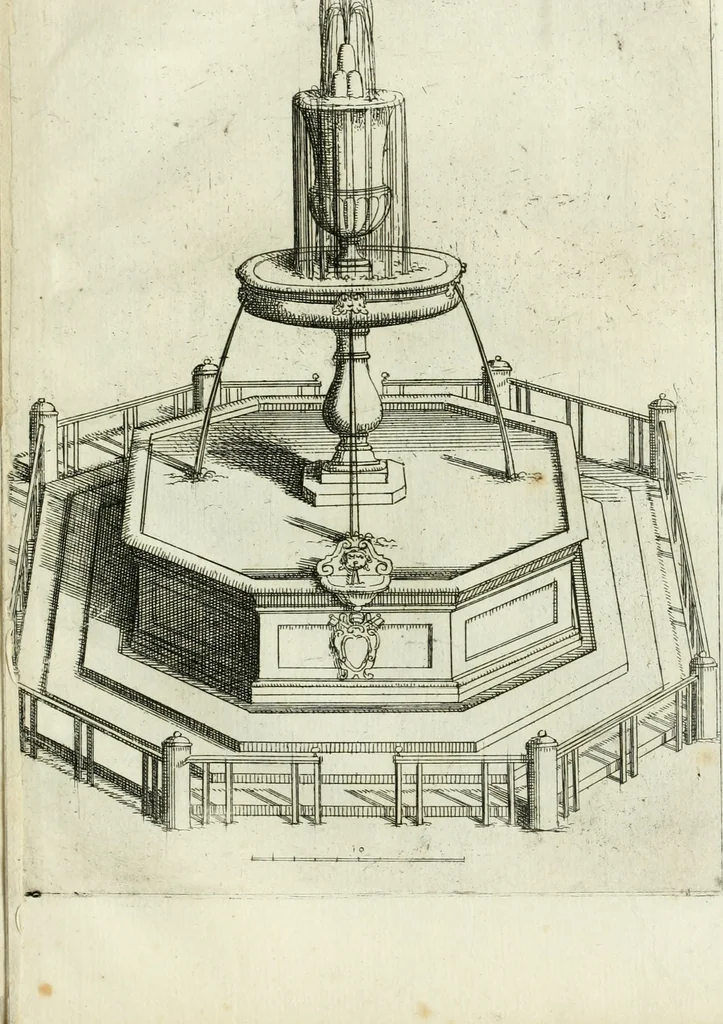 An illustration from Raccolta delle principali fontane dell'inclitta città di Roma, 1637, leaf 18