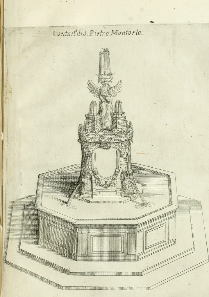 An illustration from Raccolta delle principali fontane dell'inclitta città di Roma, 1637, leaf 22