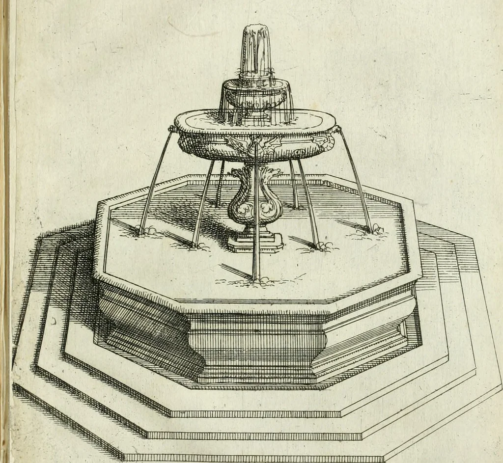 An illustration from Raccolta delle principali fontane dell'inclitta città di Roma, 1637, leaf 24