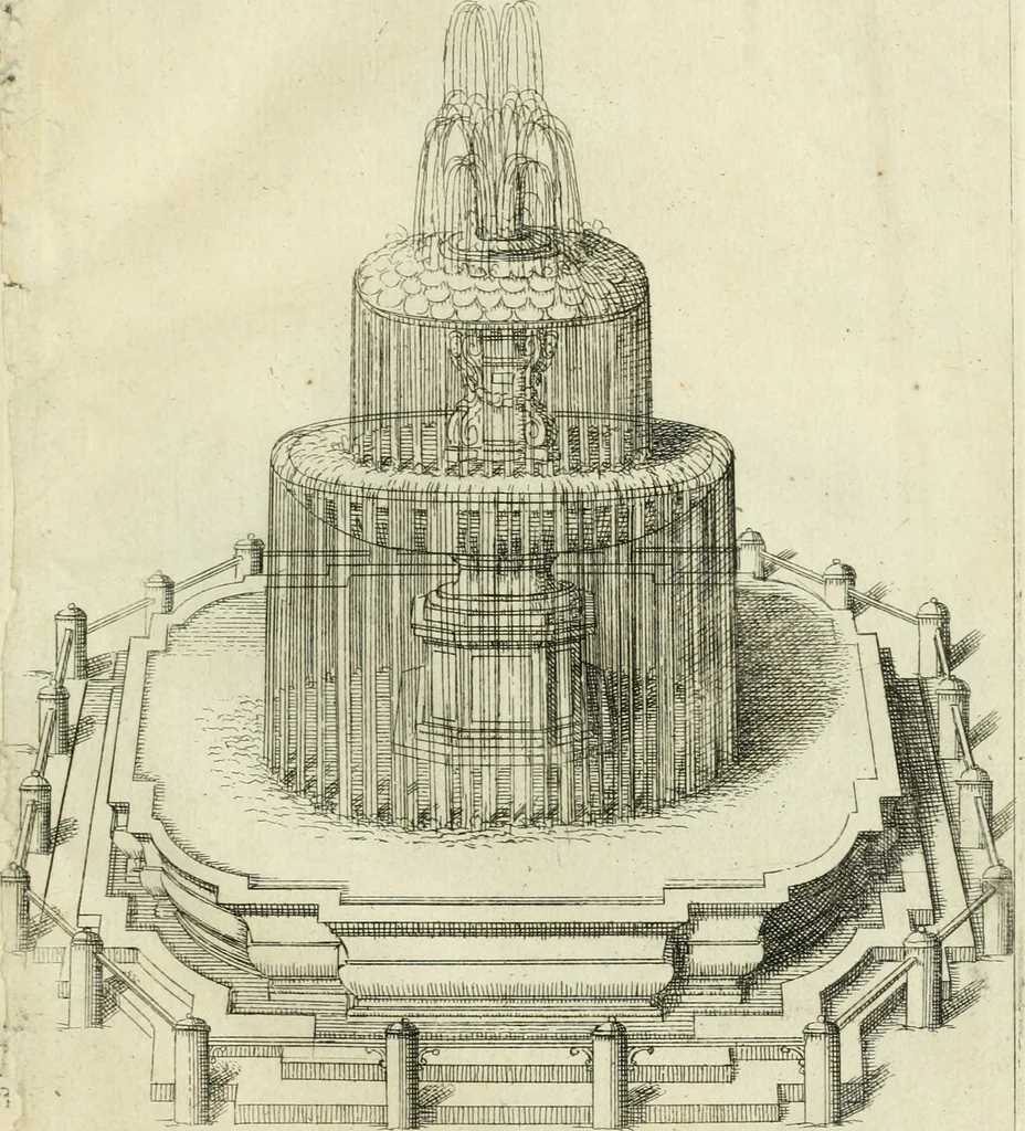 An illustration from Raccolta delle principali fontane dell'inclitta città di Roma, 1637, leaf 6