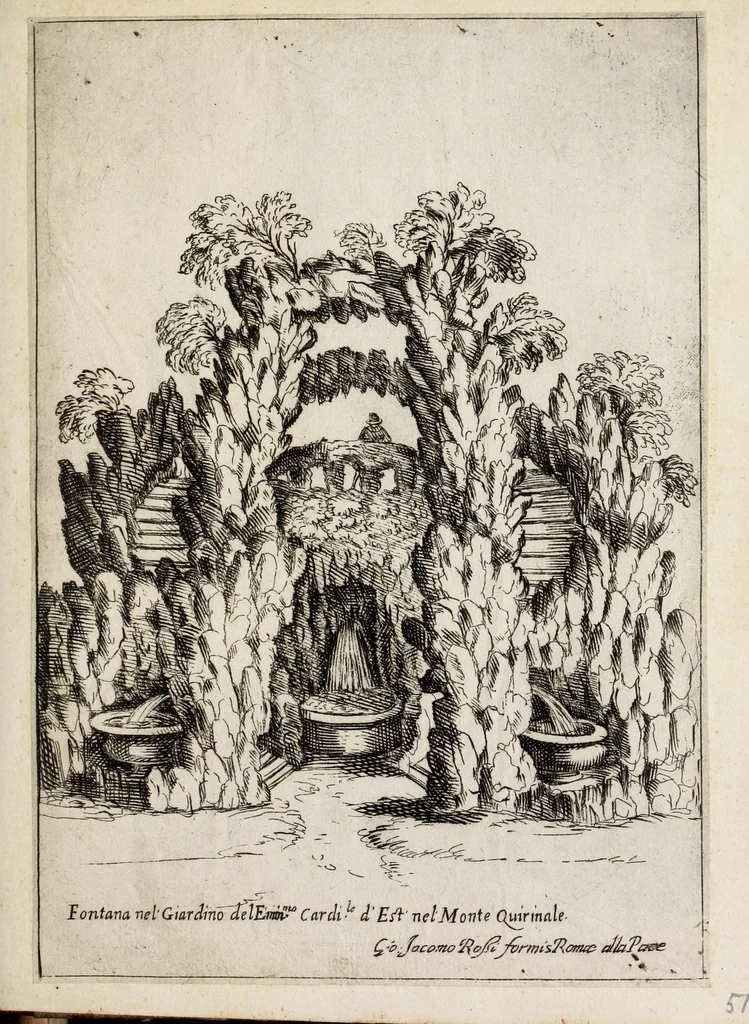 An illustration from Raccolta delle principali fontane dell'inclitta città di Roma, 1647, leaf 107