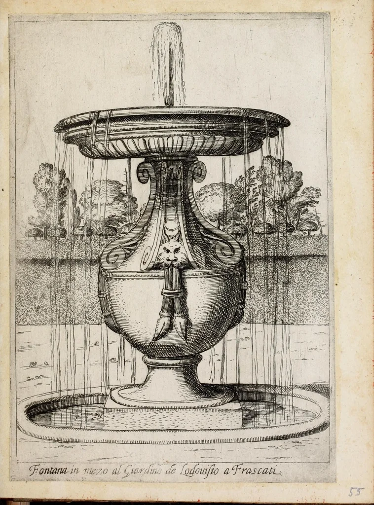 An illustration from Raccolta delle principali fontane dell'inclitta città di Roma, 1647, leaf 115
