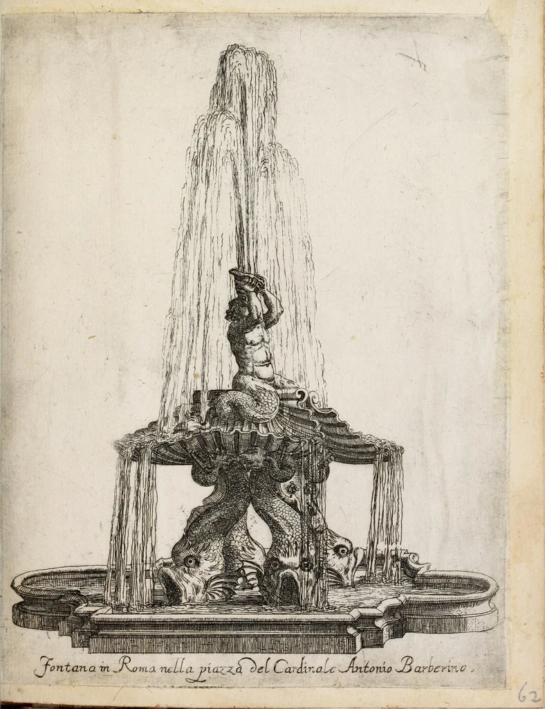An illustration from Raccolta delle principali fontane dell'inclitta città di Roma, 1647, leaf 129