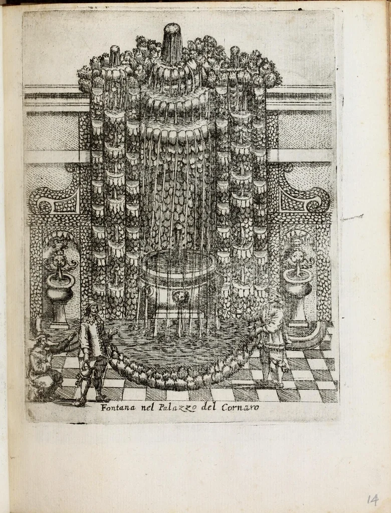 An illustration from Raccolta delle principali fontane dell'inclitta città di Roma, 1647, leaf 33