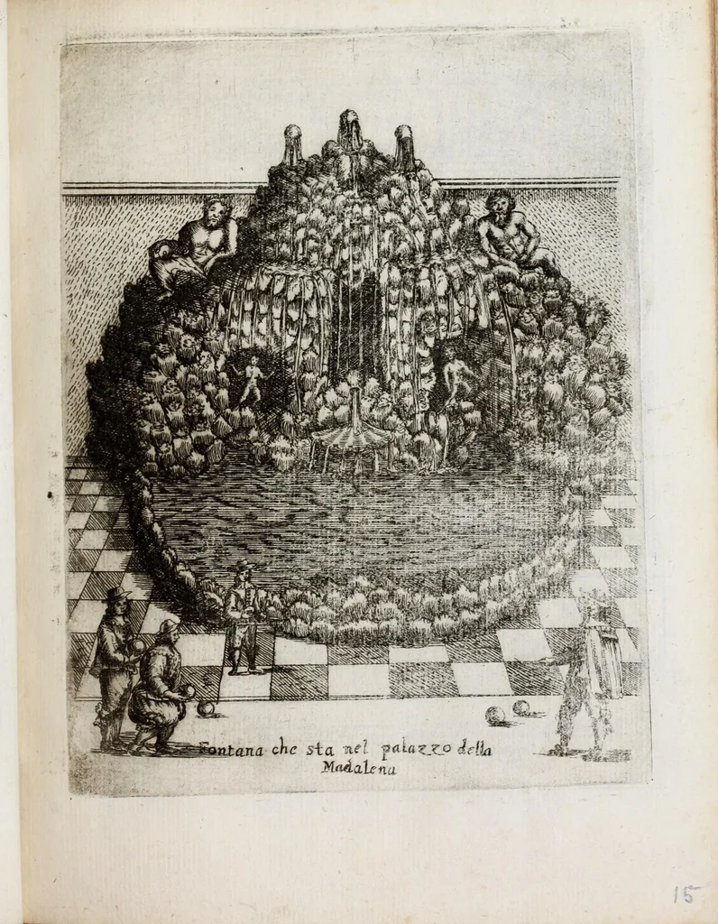 An illustration from Raccolta delle principali fontane dell'inclitta città di Roma, 1647, leaf 35