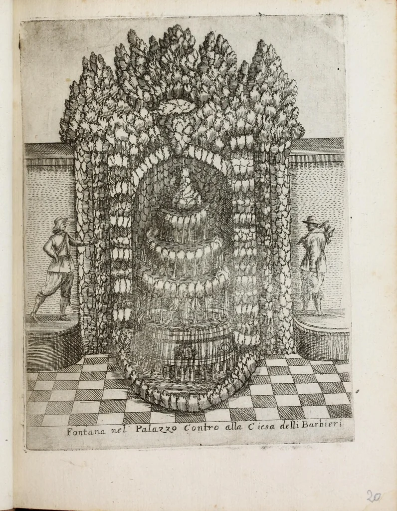 An illustration from Raccolta delle principali fontane dell'inclitta città di Roma, 1647, leaf 45