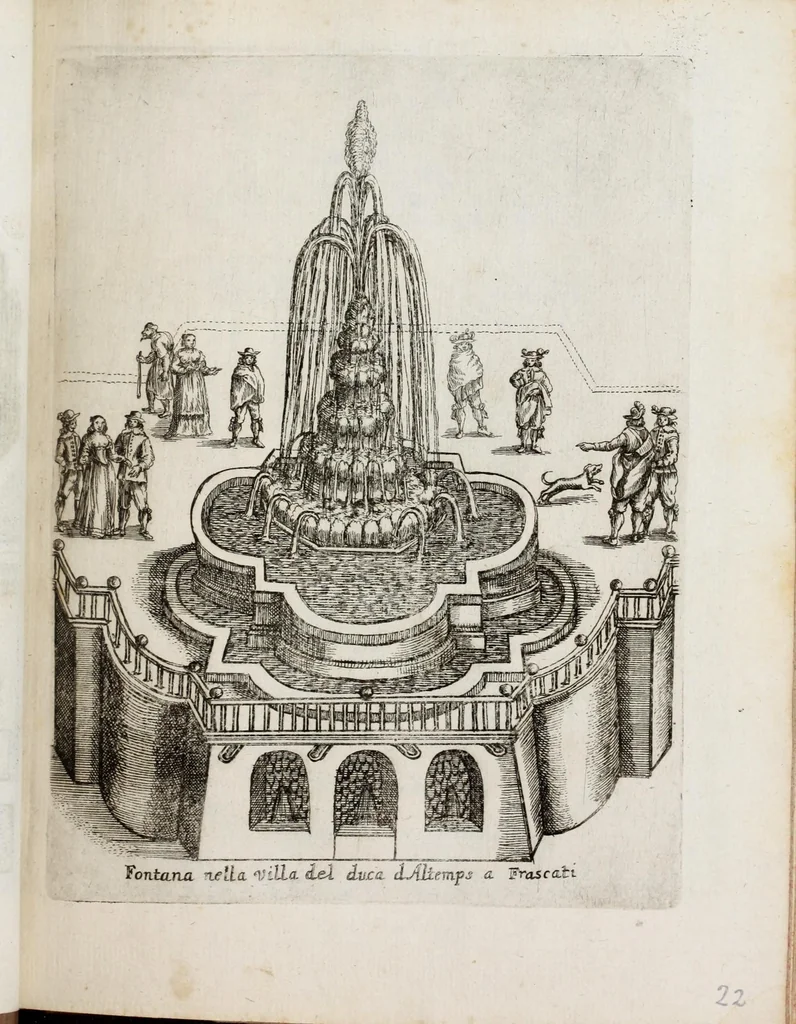 An illustration from Raccolta delle principali fontane dell'inclitta città di Roma, 1647, leaf 49
