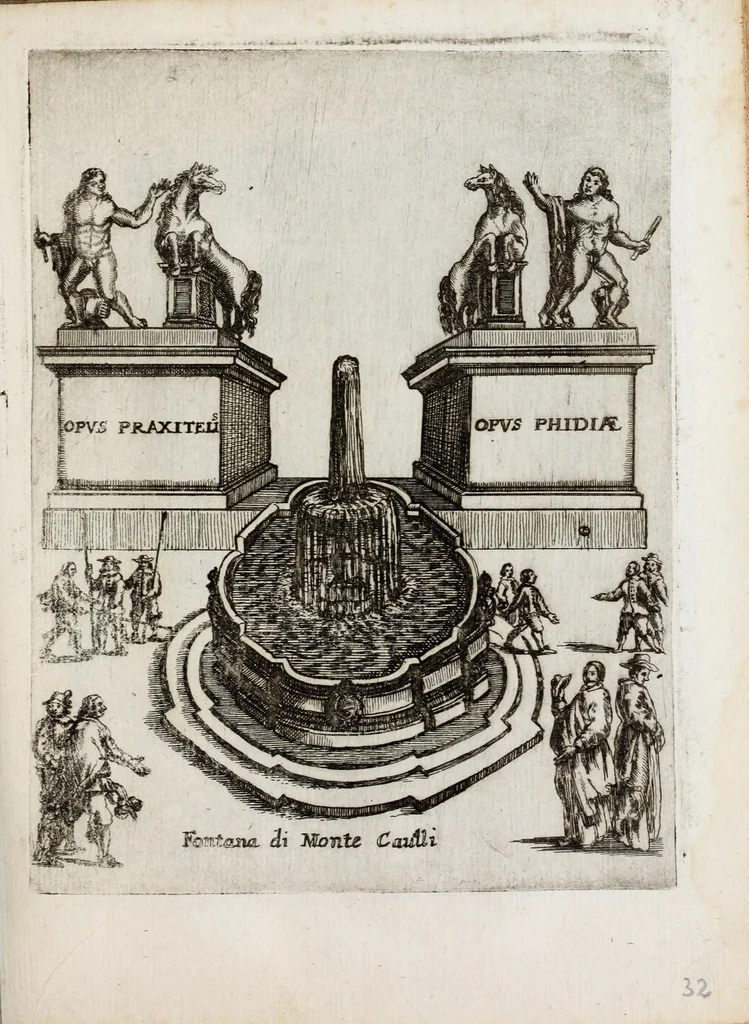 An illustration from Raccolta delle principali fontane dell'inclitta città di Roma, 1647, leaf 69